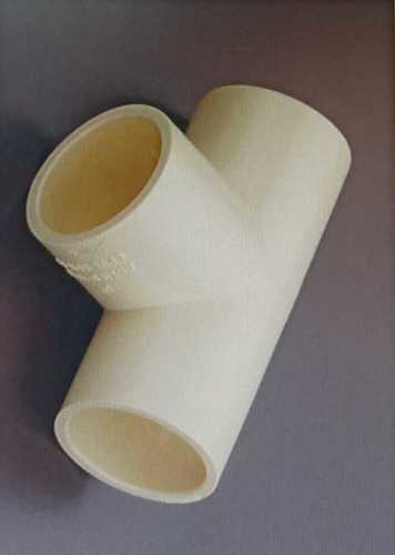 Plastic Round Shape Off White Cpvc Tee Pipe For Gas Pipe And Structure Pipe