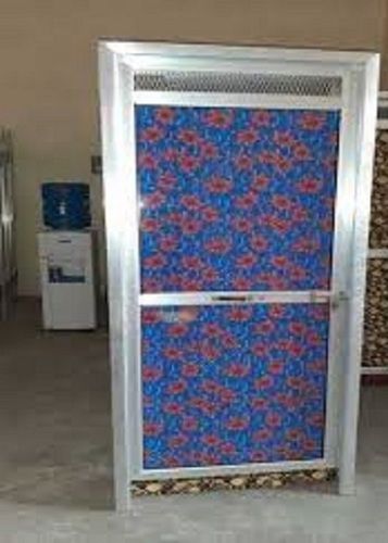 Designer White And Blue Color Front Cast Aluminum Door For Home Security Application: Office