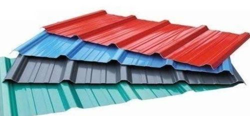 Rectangular Shape Multicolor Metal Roofing Sheet For Home, Shop, Warehouse And Villa Length: 7.3152 Inch (In)