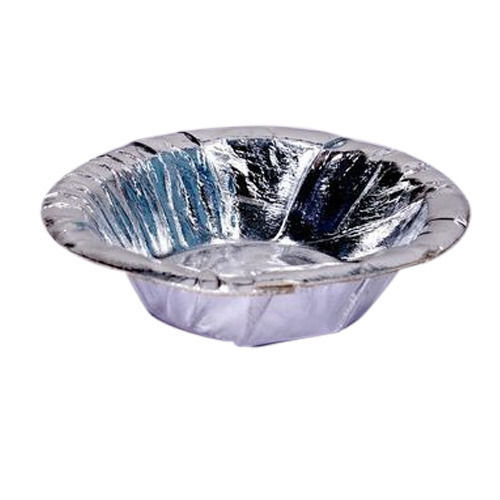 Round Shape Paper Craft Disposable Silver Paper Dona And Serving Bowls Application: For Parties