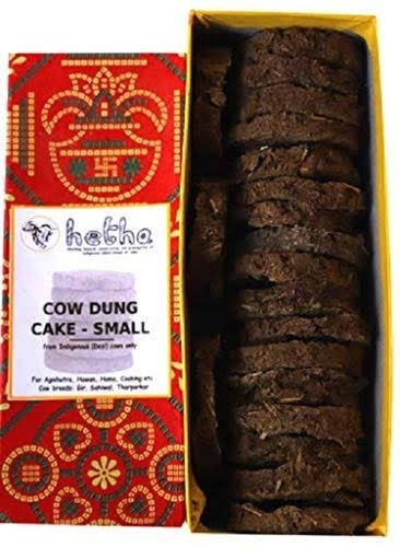 Small Brown Original Cow Dung Cake For Hawan, Pujan And Religious Purpose, 100% Unadulterate 