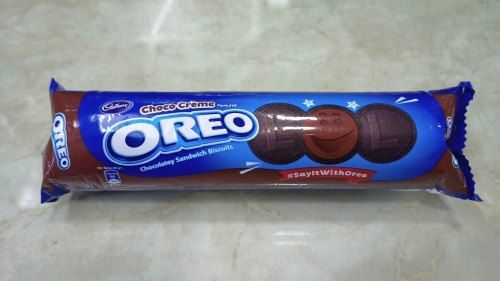  मीठा और स्वादिष्ट स्वाद कुरकुरे और स्वस्थ Cadbury Oreo चॉकलेट क्रीम बिस्कुट वसा की मात्रा (%): 19.50G ग्राम (G) 