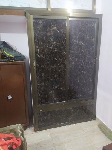 Weatherproof Green And Black Designer Aluminum Cabinet Door For Security Home, Office Frame Thickness: 8 Centimeter (Cm)