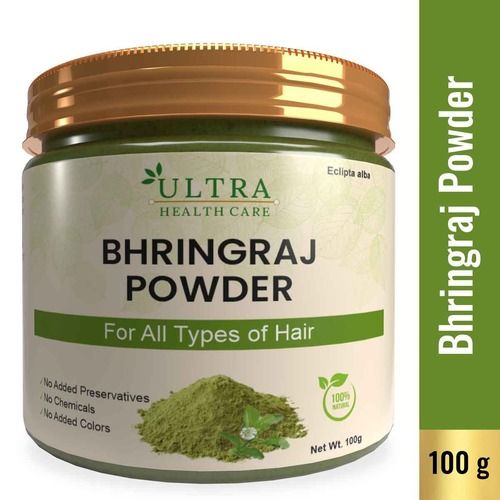 100% Herbal Bhringraj (Eclipta Prostrata) Powder For Hair Health - 100Gm Direction: As Per Printed Or Expert