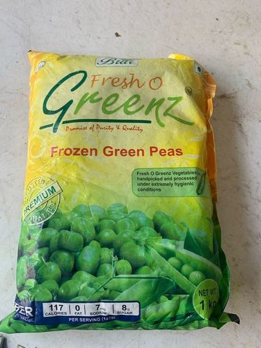 1Kg 7 Mg Sodium Premium Frozen Green Peas Packet Additives: No Chemicals