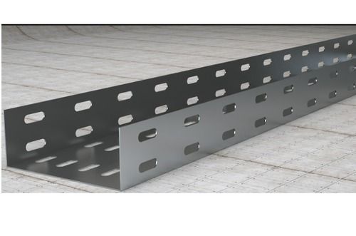 5-Inch Stainless Steel Rectangular Galvanized Coated Perforated Cable Tray, 100-200gram Weight 