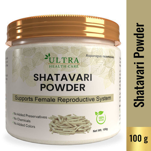 Herbal Medicine Ayurvedic Shatavari (Asparagus Racemosus) Powder For Female Reproductive Health - 100Gm