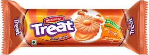 Britannia Treat Orange Cream Biscuit With Crunchy Sweet And Sour Flavour, Rich In Taste Fat Content (%): 3.2G Grams (G)