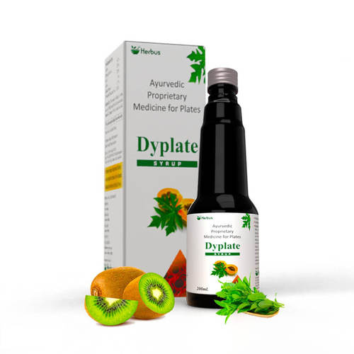 Dyplate Blood Platelet Booster Syrup With Giloy, Papaya Leaf Extract, Kiwi And Tulsi