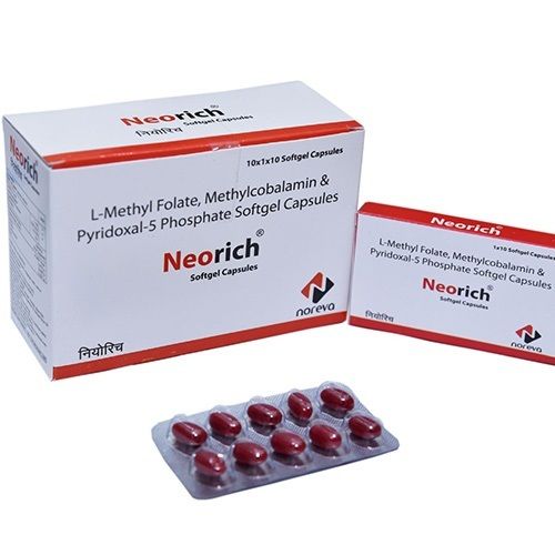 L Methylfolate Methylcobalamin And Pyridoxal-5 Phosphate Neorich Softgel Capsules