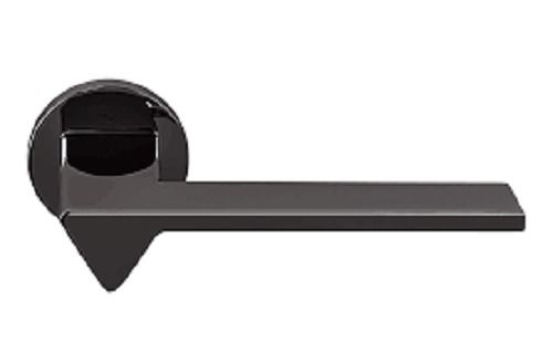 Black Stainless Steel Designer Door Handle For Home And Office Door With Silver Finish And Weight 200 Gm