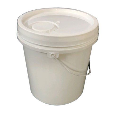 White 10 Litre Empty Paint Buckets With Anti Leakage And Crack Properties