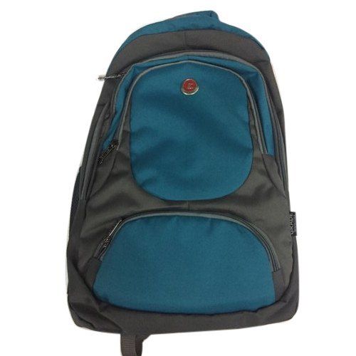 Blue 10-15 L Zipper Top Polyester School Bags