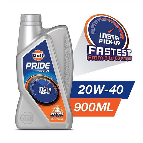 Brown 900 Ml 20 W-40 Insta Pickup Pride 4 T Plus Engine Oil Bottle For All Bikes 