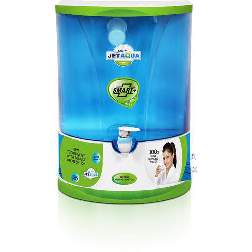 Blue And Green Polycarbonate Plastic Jet Aqua Smart Plus Ro Water Purifier, 5-10 Liter Capacity 