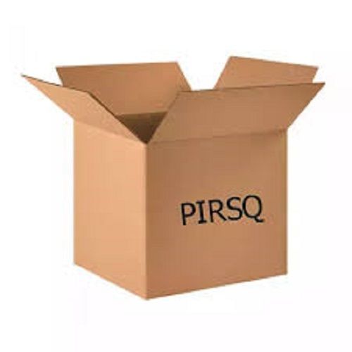 Brown Heavy-duty Lightweighted Plain Square Corrugated Packing Boxes