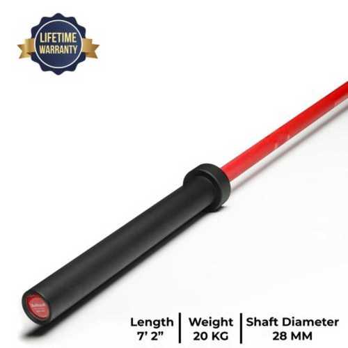Commercial Use Excellent Strength Steel Polished Weight Lifting Bar, 20 Kg