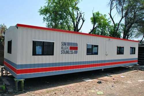 Corrosion And Weather Resistant Portable Cabin, (Blue, Red White Colour)