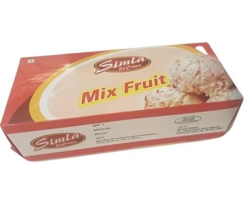 Hygienic Prepared Delicious And Sweet Mix Fruit And Nut Flavor Ice Cream Brick (750 Ml)