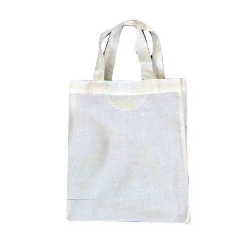 Plain White Cotton Shopping Bag With High Weight Bearing Capacity Size: Comes In Various Sizes