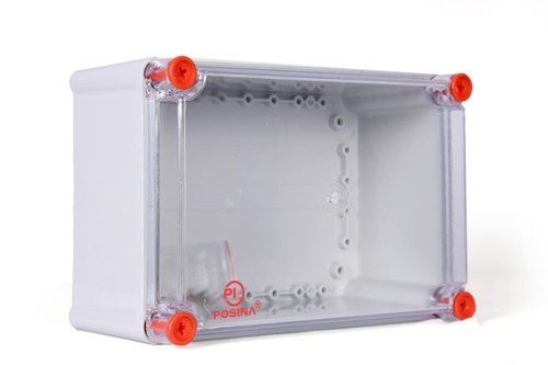 Silver Rectangular Polycarbonate Solar Junction Box For Electrical Fittings, 100-200gram Weight