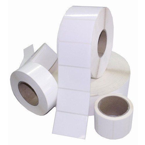 White Thermal Transfer Barcode Labels Sticker Roll
