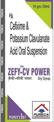  Zefy-Cv Power Cefixime और पोटेशियम Clavulanate एसिड ओरल सस्पेंशन ड्राई सिरप एंटीबायोटिक 