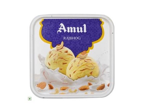 1 Ltr Amul Ice Cram Tub Roasted Almonds A Delicious Harmony Of Real Milk 
