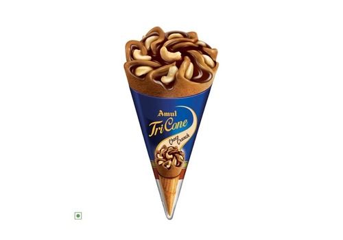 120Ml Tricone Choco Crunch Topped With Cashew Nuts And Chocolate Sauce Age Group: Children