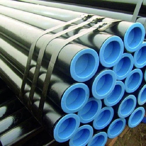 Black Water-Resistant And Corrosion-Resistant Round Mild Steel Pipe Grade: Industrial Grade