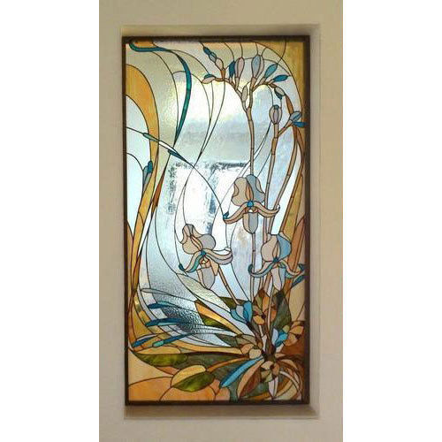 Solid Crack Proof Fine Finished Rectangle Colored Stained Glass