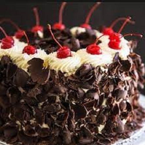 Easy To Digest Delicious Sweet Taste Mousse Chocolate Cake With Cherry Filling