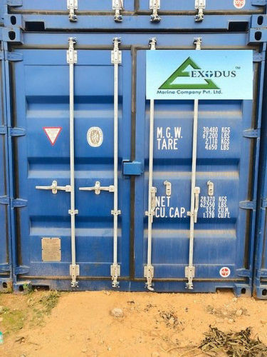 Fire Proof And Heat Proof Stainless Steel Used Shipping Containers (40 X 8 X 8.5 Feet) Capacity: 1-10 Ton Ton/Day