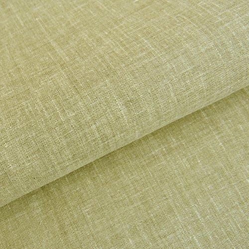 Good Quality And Mild Light Green Colour Cotton Linen Blend Fabric For Bedding, Bedsheet, Curtain, Curtains, Cushions, Garments