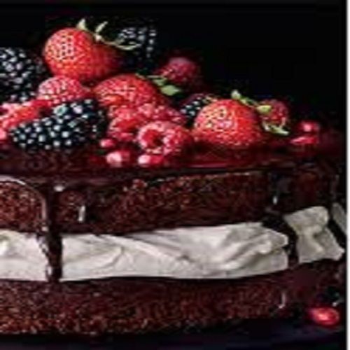 Hygienic Prepared Mouthwatering Taste Chocolate Cake With Strawberry And Cherry