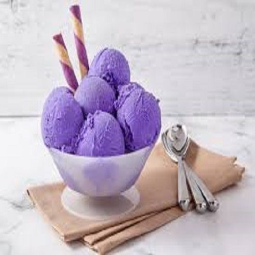 Hygienic Prepared Purple Delicious Mouth Melting Butterfly Flavor Mix Ice Cream