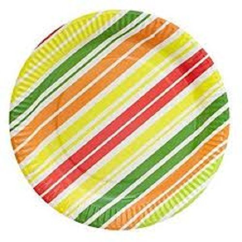 Multi Light Weight Eco Friendly Safe And Hygienic Round Disposable Paper Plate