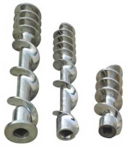Non Corrosive And High Strength Silver Colour Metal Feed Screw, 6-9 Mm