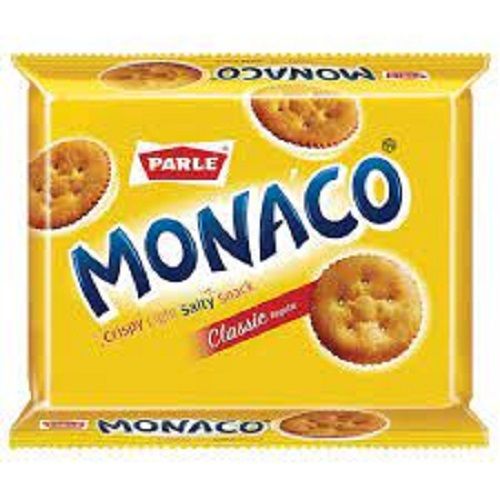 Parle Monaco Salted Biscuit With Crunchy Sweet And Salty Taste With 3.2% Fat Contents Fat Content (%): 3.2G Grams (G)