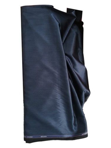 Cool Plain Dyed Navy Blue Colour Cotton Blend Fabric For Textile Garment