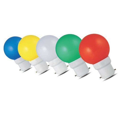 Ceramic LED Bulb - 0.5W Round Design | Warm Colored Lighting in Red, Green, Blue, Yellow for Indoor Decoration