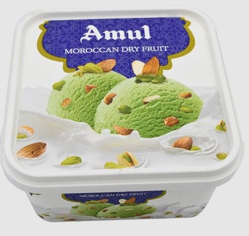 Tub Moroccan Dry Ice Cream Along With Almonds And Pistachio Nuts  Age Group: Children