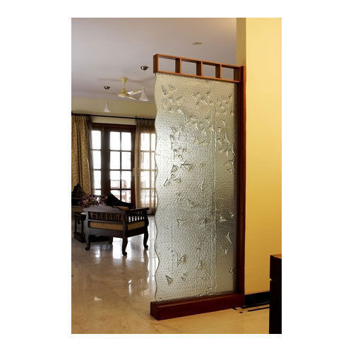 Smoke Water Resistance Rectangle Fancy Designer Frosted Glass