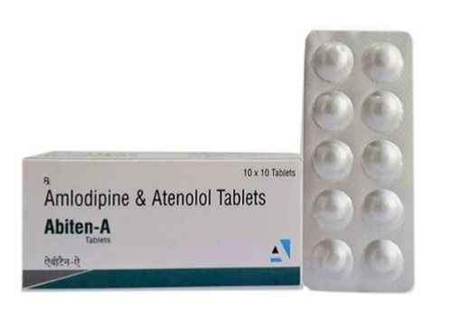 Amlodipine Atenolol Tablets, 10x10 Tablets Blister