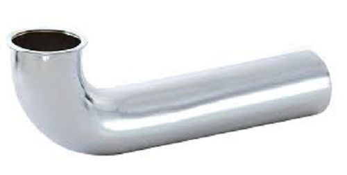Chrome Finished Heavy Duty Waste Arm Plumbing Pipe With Direct Connection, 15 Inch Length
