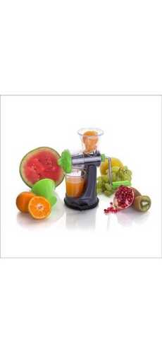 Easy To Clean Ruggedly Constructed Fruits Juicer - Plastic Material, Black Color | Manual Operation, Low Noise, Easy to Use, Self Cleaning Feature
