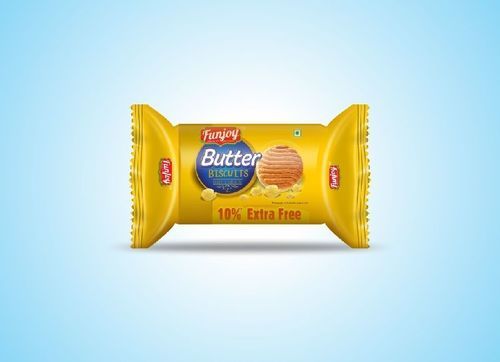 Low-Fat Funjoy Butter Flavor Biscuits 40Gm Pack For Home, Party, Meeting, Travel