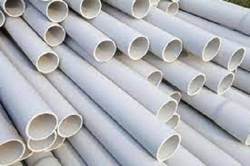 High Strength And Light Weight White Color Round Flexible Pvc Pipe For Industrial Length: 1-6  Meter (M)