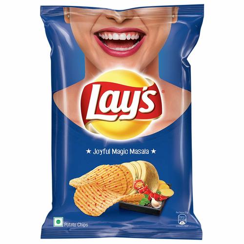 Lays Joyful Magic Tasty Masala Potato Chips With Energy 167 Kcal, 52 gm