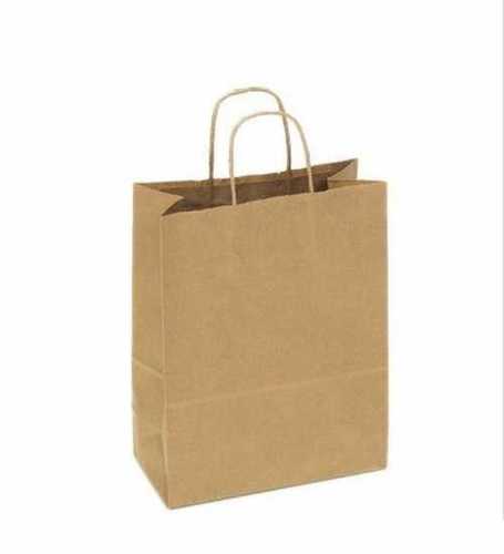 Lightweight Brown Colour Plain Paper Bag For Gift Packaging And Shopping